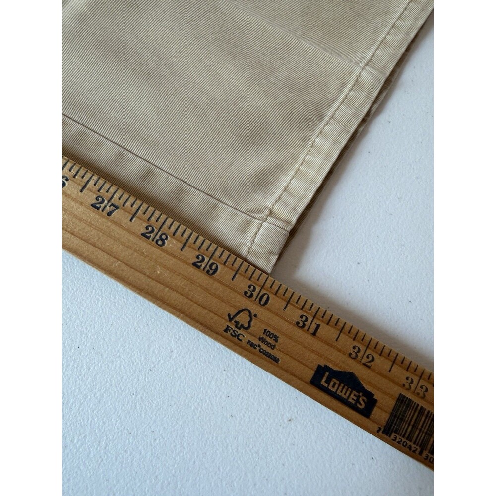 Peter Millar Pima Cotton Chino Pants Mens 38x30 Khaki Tan Flat Front Trousers - Picture 5 of 10